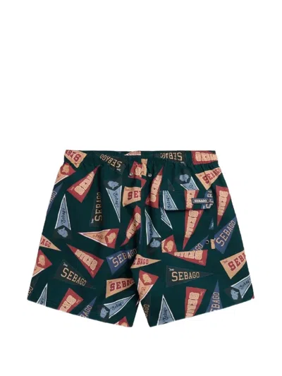 Sebago Patterned Sandbeach Shorts In Multi