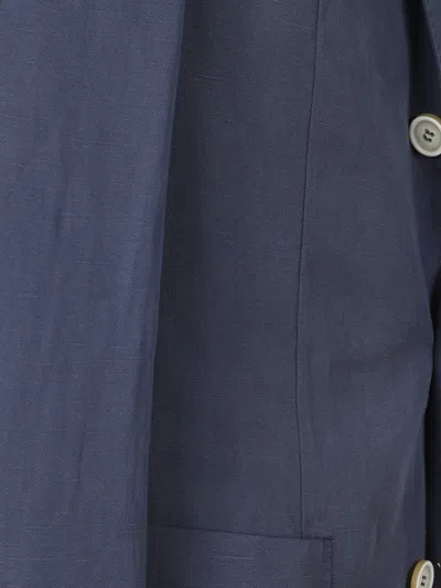 Eleventy Button Single-breasted Blazer In Blue