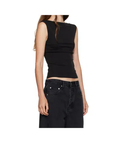 St Agni Organic Cotton Ballerina Top In Black