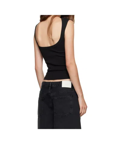 St Agni Organic Cotton Ballerina Top In Black