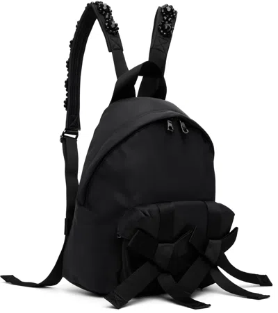Simone Rocha Utility Bow Backpack In Black