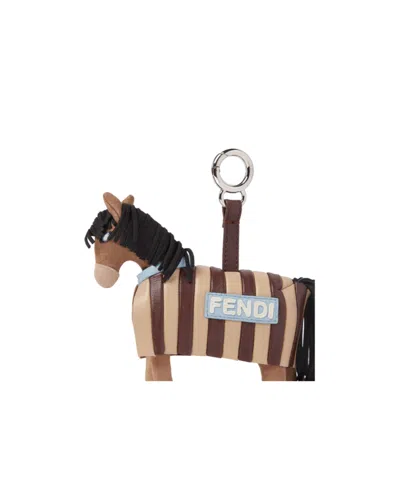 Fendi Leather Charm In Multi