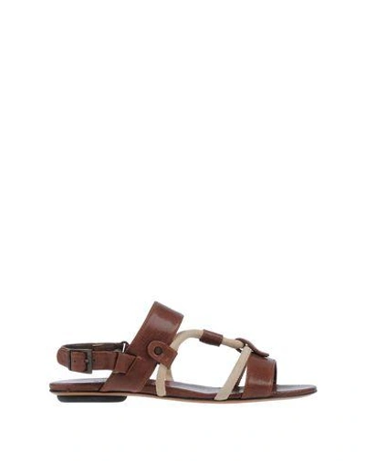 Shop Barbara Bui Sandals In Cocoa