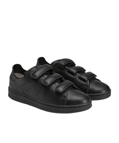 Y-3 Stan Smith Hook-and-loop Sneakers In Black