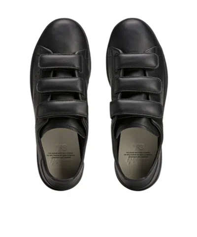 Y-3 Stan Smith Hook-and-loop Sneakers In Black