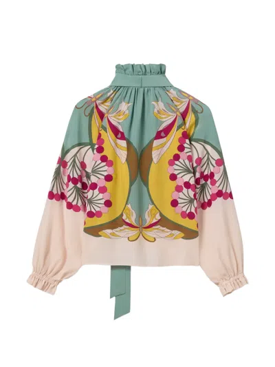 La Doublej Cerere Blouse In Multi