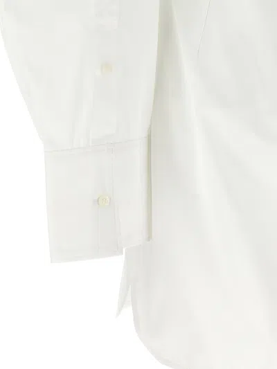 Jacquemus Off-the-shoulder Mini Dress With Chest Pocket In White