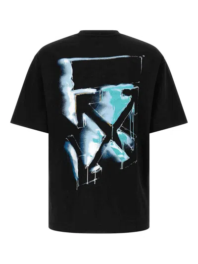 Off-white Men Black 3d Arrow Spray T-shirt, S Luxury T-shirts For Men Darveys