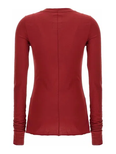 Rick Owens T-shirt In Red