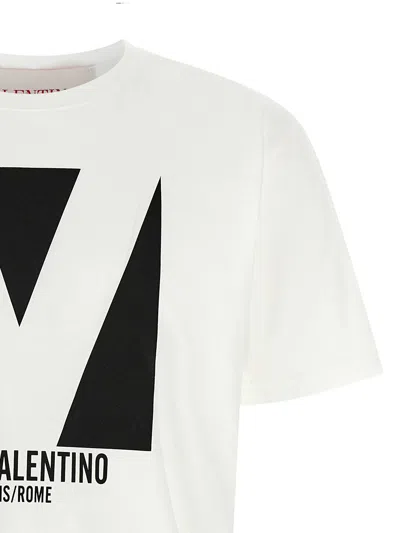 Valentino Garavani White Cotton T Shirt In Neutral
