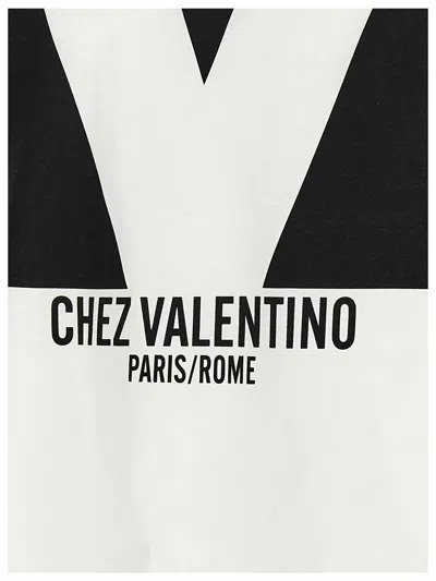 Valentino Garavani White Cotton T Shirt In Neutral