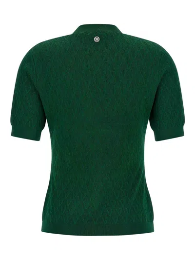 Versace V-pattern T-shirt In Green