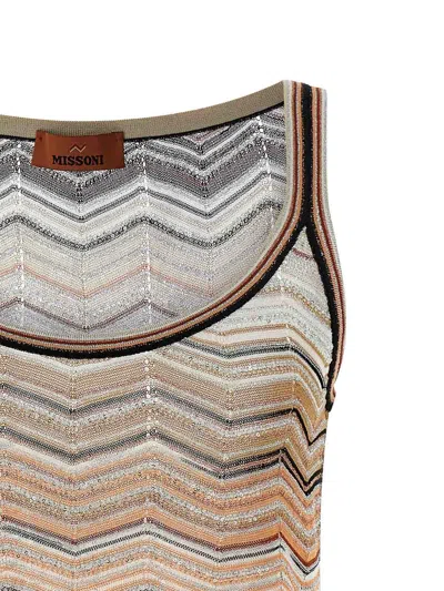 Missoni Women Multicolor Chevron Lam Tank Top, Xxl Luxury Tops For Women Darveys