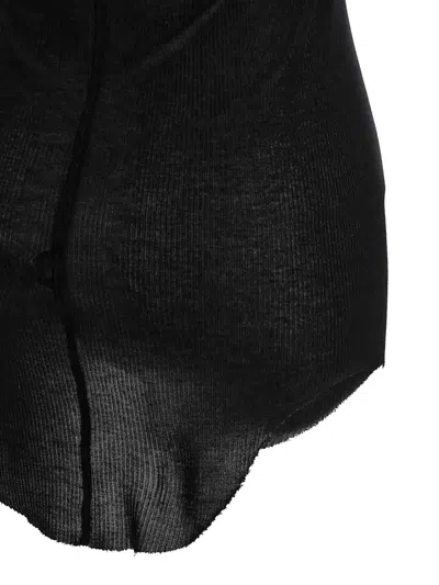 Rick Owens Basic Rib Tank Top In Black