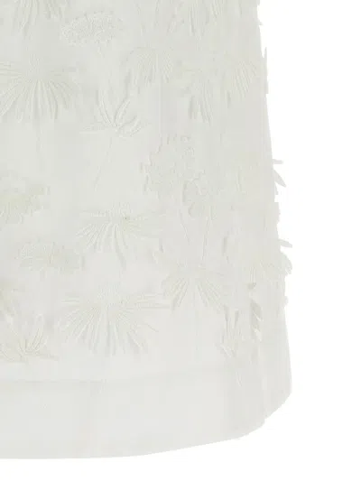 P.a.r.o.s.h White Embroidered Top In White