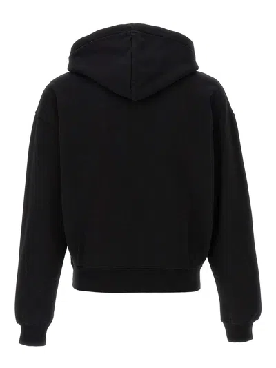 Jacquemus Le Hoodie Zip Gros Hooded Cotton Sweatshirt In Black