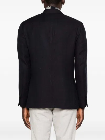 Lardini Blazer With Patch Pockets In Black