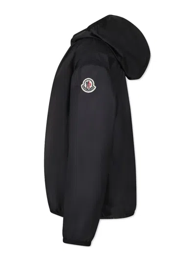 Moncler Genius Down Jacket With Logo Application In Black
