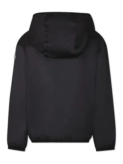 Moncler Genius Down Jacket With Logo Application In Black