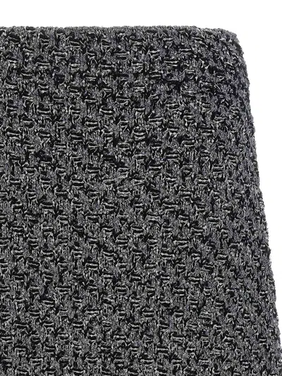 Fabiana Filippi Women Blue Tweed Skirt, 30 Luxury Skirts For Women Darveys In Multi