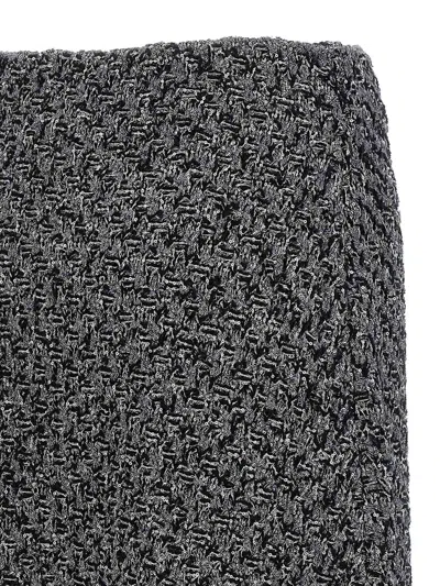 Fabiana Filippi Women Blue Tweed Skirt, 30 Luxury Skirts For Women Darveys In Multi