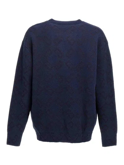Givenchy Round-collar And Long-sleeved Sweater In Blue
