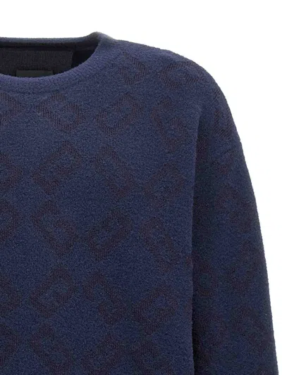 Givenchy Round-collar And Long-sleeved Sweater In Blue