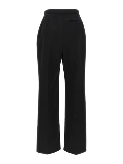 Givenchy Wool Trousers With High Waist And Wide Leg In Black