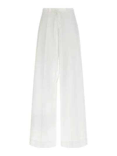 P.a.r.o.s.h Pleated Trousers In White