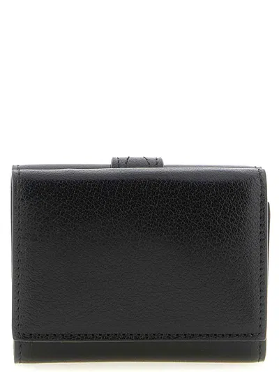 Chloé Paddington Embellished Textured-leather Cardholder In Black