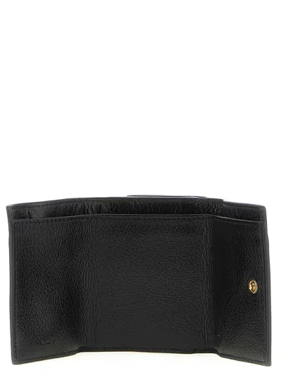 Chloé Paddington Embellished Textured-leather Cardholder In Black