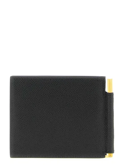 Tom Ford Small Grain Wallet In Black