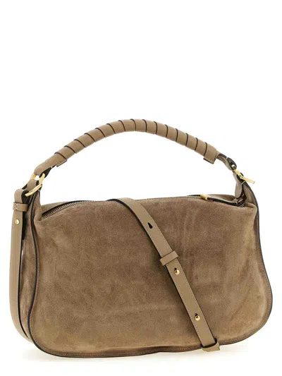 Chloé Small Shoulder Bag In Sand