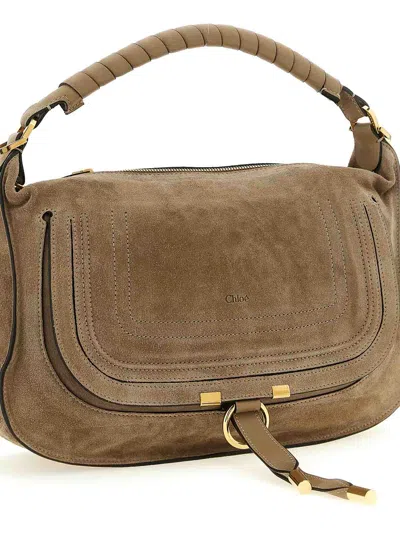 Chloé Small Shoulder Bag In Sand