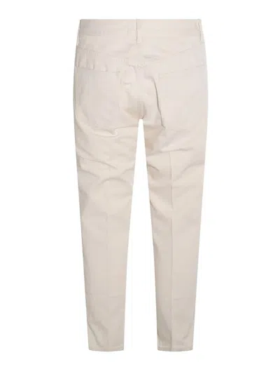 Lardini Button-fly Cotton Jeans In Sand
