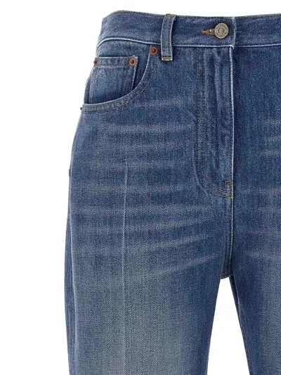 Valentino Garavani Flared Denim Jeans In Blue