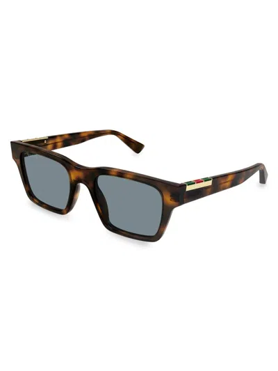 Gucci Eyewear Rectangular Frame Sunglasses In Orange