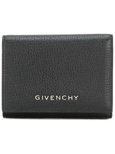 Givenchy Pandora Goat Leather Trifold Wallet In Black