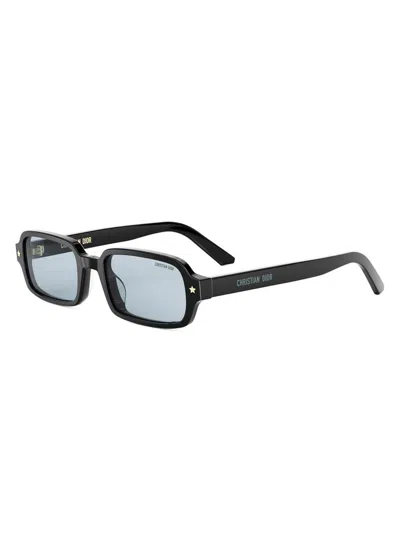 Dior Pacific S3i Rectangular-frame Acetate Sunglasses In Black