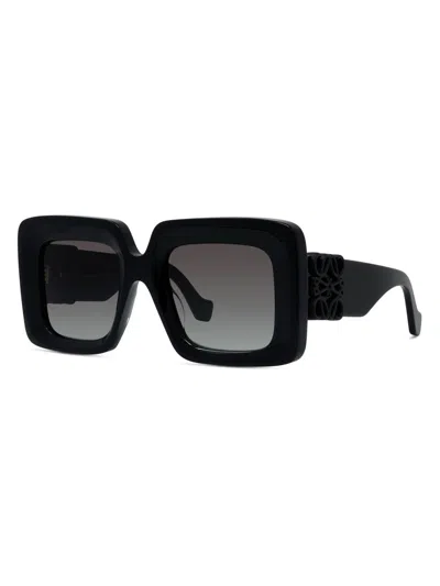 Loewe Anagram Oversized Square Acetate Sunglasses In Black