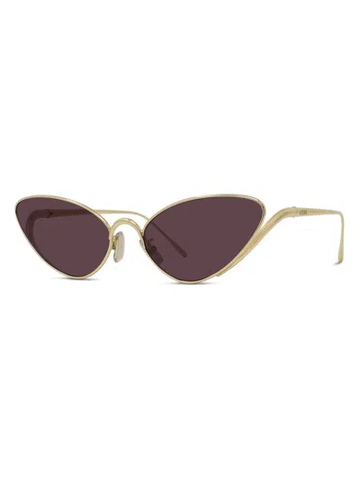 Loewe Lunettes De Soleil Shooting Star En Acier Inoxydable In Brown
