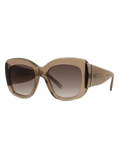 Givenchy Bold 53mm Oversized Square Acetate Sunglasses In Brown