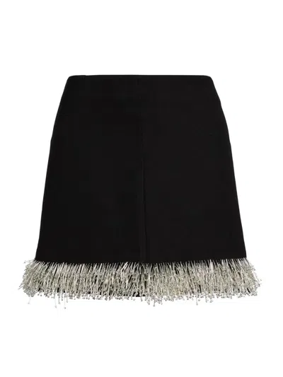 Simkhai Embellished Dua Mini Skirt In Black