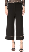 ALEXANDER WANG Cropped Pants with Fishing Line Trim