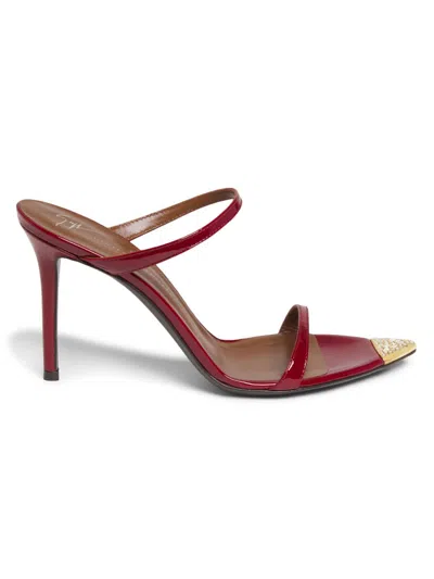 Giuseppe Zanotti Intriigo Jewelry Metal-detail Sandals In Red