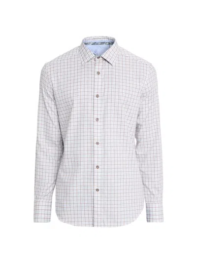Robert Graham Darrington Long Sleeve Button Down Shirt In White