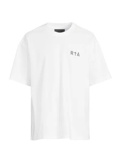 Rta Colin Oversize Logo Graphic T-shirt In White