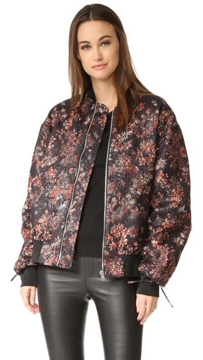 IRO Isora metallic jacquard bomber jacket - ShopStyle