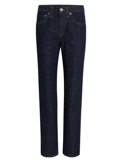 Khaite Farley High-rise Straight-leg Jeans In Blue