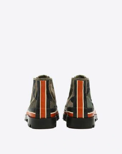 Shop Valentino Id Camouflage High-top Sneaker In Military Green